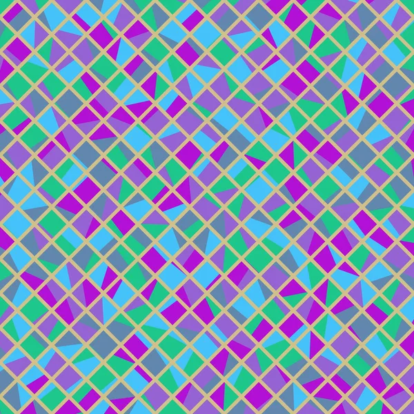 Color Rhombus Tile Tessellation Pattern Illustration — Stock vektor