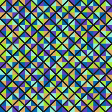Color Rhombus tile tessellation pattern illustration