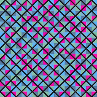 Color Rhombus tile tessellation pattern illustration
