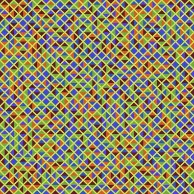 Color Rhombus tile tessellation pattern illustration