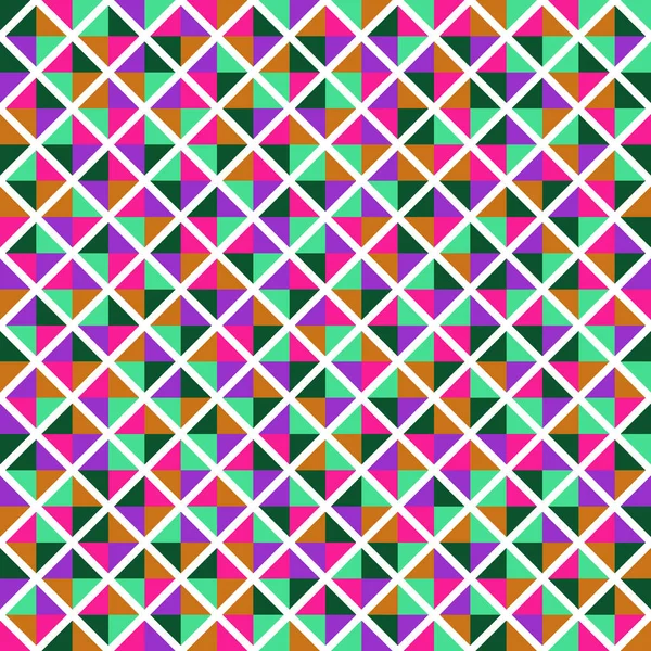 Color Rhombus Tile Tessellation Pattern Illustration — Stock vektor