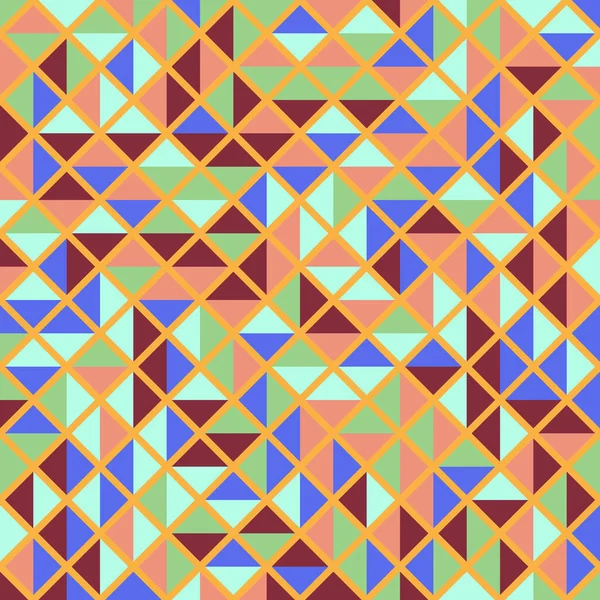 Color Rhombus Tile Tessellation Pattern Illustration — Stock vektor