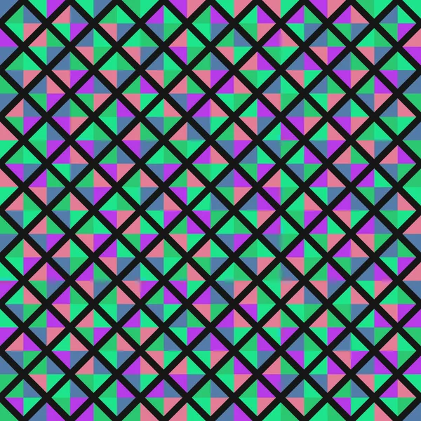 Color Rhombus Tile Tessellation Pattern Illustration — Stock vektor