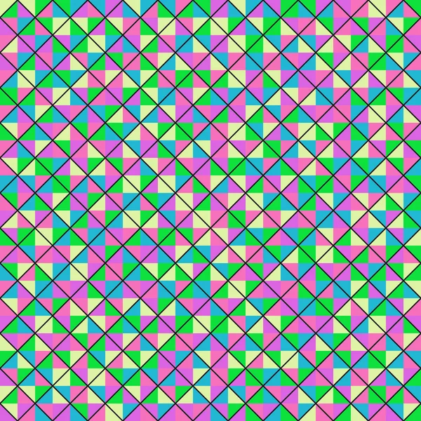 Color Rhombus Tile Tessellation Pattern Illustration — Vetor de Stock