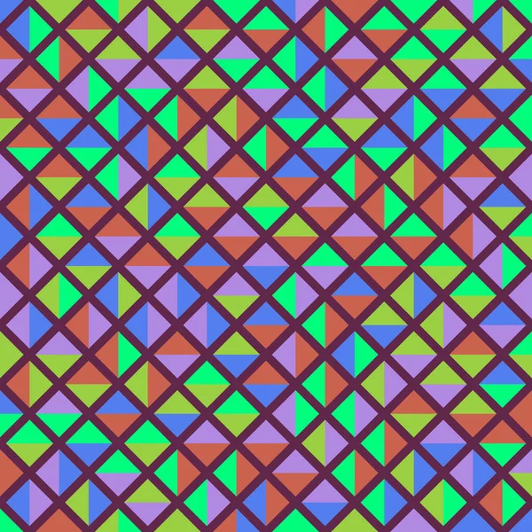 Color Rhombus Tile Tessellation Pattern Illustration — Stock vektor