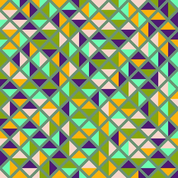 Color Rhombus Tile Tessellation Pattern Illustration — Stock vektor