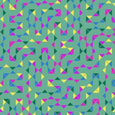 Color Rhombus tile tessellation pattern illustration