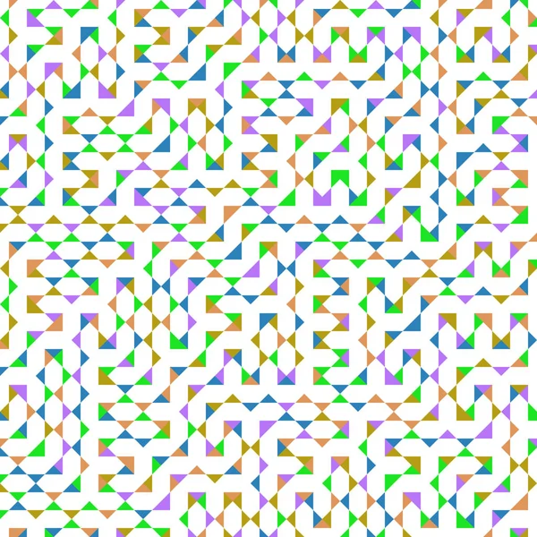 Color Rhombus Tile Tessellation Pattern Illustration — Stok Vektör