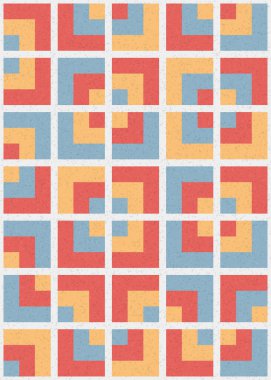 Soyut Geometrik Desen üretken hesaplama sanatı çizimi