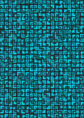 Soyut Geometrik Desen üretken hesaplama sanatı çizimi