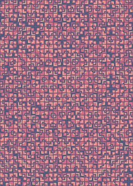 Soyut Geometrik Desen üretken hesaplama sanatı çizimi