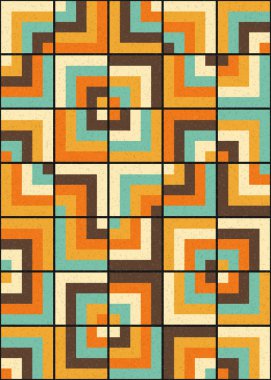 Soyut Geometrik Desen üretken hesaplama sanatı çizimi