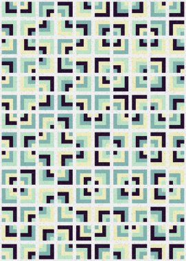 Soyut Geometrik Desen üretken hesaplama sanatı çizimi