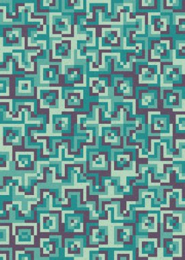 Soyut Geometrik Desen üretken hesaplama sanatı çizimi