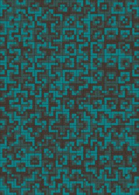 Soyut Geometrik Desen üretken hesaplama sanatı çizimi