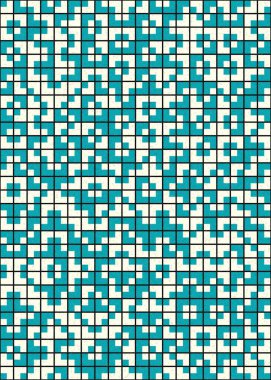 Soyut Geometrik Desen üretken hesaplama sanatı çizimi