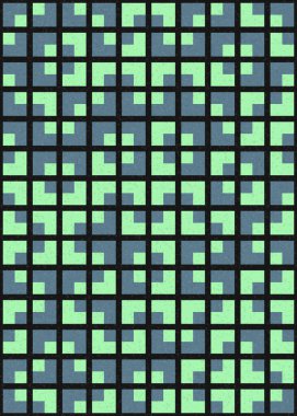 Soyut Geometrik Desen üretken hesaplama sanatı çizimi