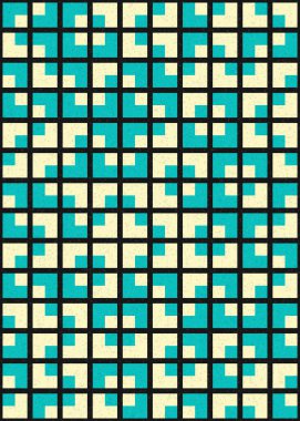 Soyut Geometrik Desen üretken hesaplama sanatı çizimi