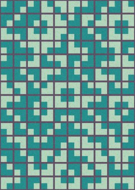 Soyut Geometrik Desen üretken hesaplama sanatı çizimi