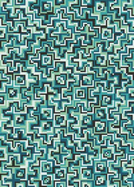 Soyut Geometrik Desen üretken hesaplama sanatı çizimi