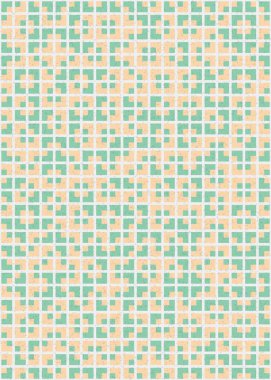 Soyut Geometrik Desen üretken hesaplama sanatı çizimi