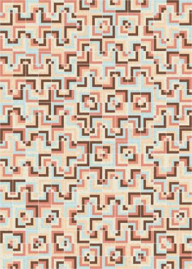 Soyut Geometrik Desen üretken hesaplama sanatı çizimi