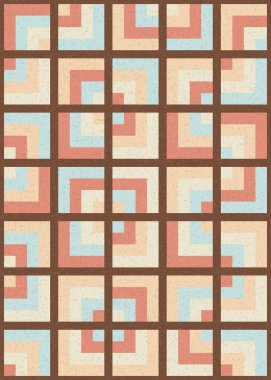 Soyut Geometrik Desen üretken hesaplama sanatı çizimi