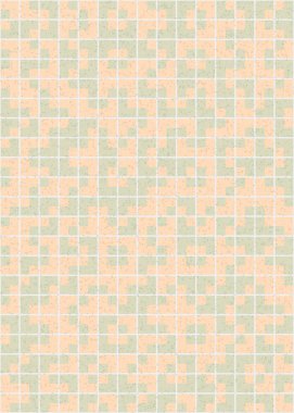 Soyut Geometrik Desen üretken hesaplama sanatı çizimi