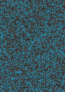 Soyut Geometrik Desen üretken hesaplama sanatı çizimi