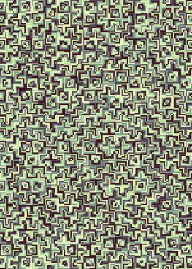 Soyut Geometrik Desen üretken hesaplama sanatı çizimi