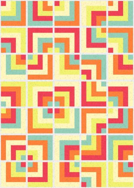 Soyut Geometrik Desen üretken hesaplama sanatı çizimi