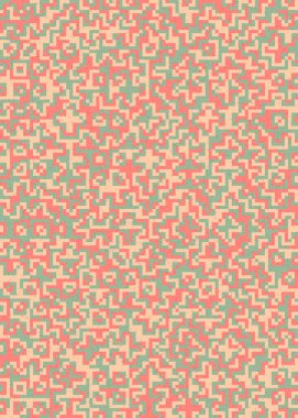 Soyut Geometrik Desen üretken hesaplama sanatı çizimi