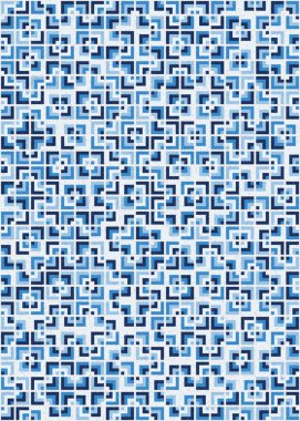 Soyut Geometrik Desen üretken hesaplama sanatı çizimi