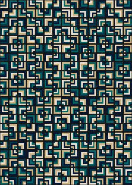 Soyut Geometrik Desen üretken hesaplama sanatı çizimi