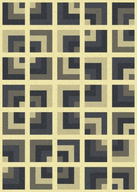 Soyut Geometrik Desen üretken hesaplama sanatı çizimi