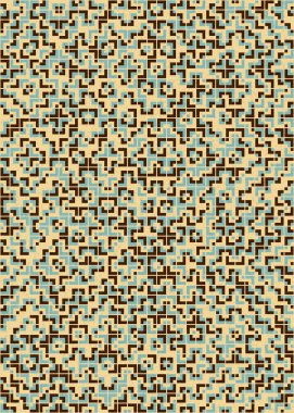 Soyut Geometrik Desen üretken hesaplama sanatı çizimi