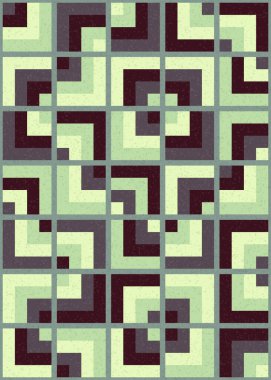 Soyut Geometrik Desen üretken hesaplama sanatı çizimi