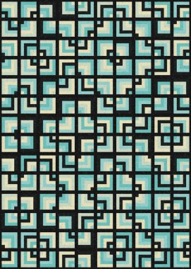 Soyut Geometrik Desen üretken hesaplama sanatı çizimi