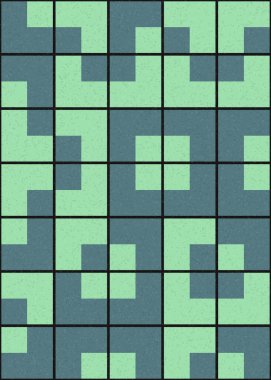 Soyut Geometrik Desen üretken hesaplama sanatı çizimi