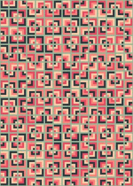 Soyut Geometrik Desen üretken hesaplama sanatı çizimi