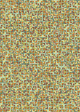 Soyut Geometrik Desen üretken hesaplama sanatı çizimi