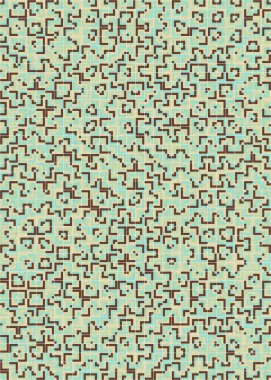 Soyut Geometrik Desen üretken hesaplama sanatı çizimi