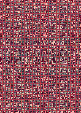 Soyut Geometrik Desen üretken hesaplama sanatı çizimi