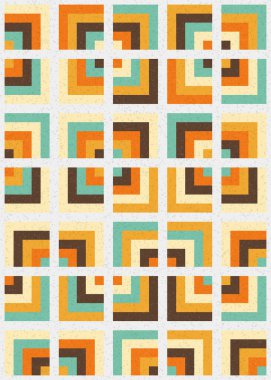 Soyut Geometrik Desen üretken hesaplama sanatı çizimi