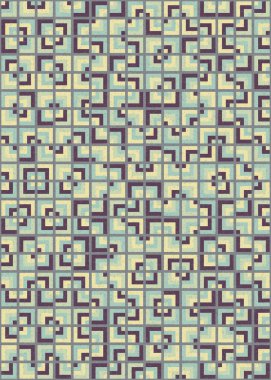 Soyut Geometrik Desen üretken hesaplama sanatı çizimi