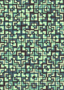 Soyut Geometrik Desen üretken hesaplama sanatı çizimi