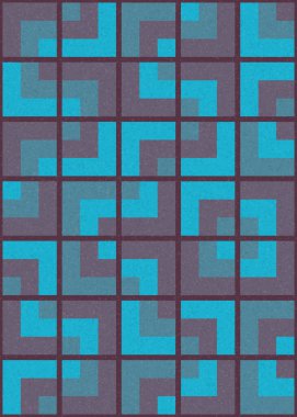 Soyut Geometrik Desen üretken hesaplama sanatı çizimi