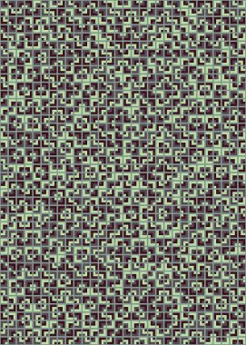 Soyut Geometrik Desen üretken hesaplama sanatı çizimi