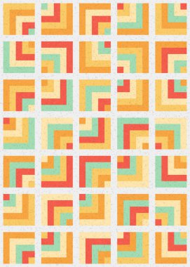 Soyut Geometrik Desen üretken hesaplama sanatı çizimi