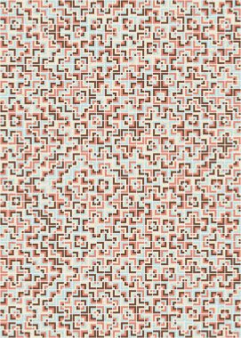 Soyut Geometrik Desen üretken hesaplama sanatı çizimi